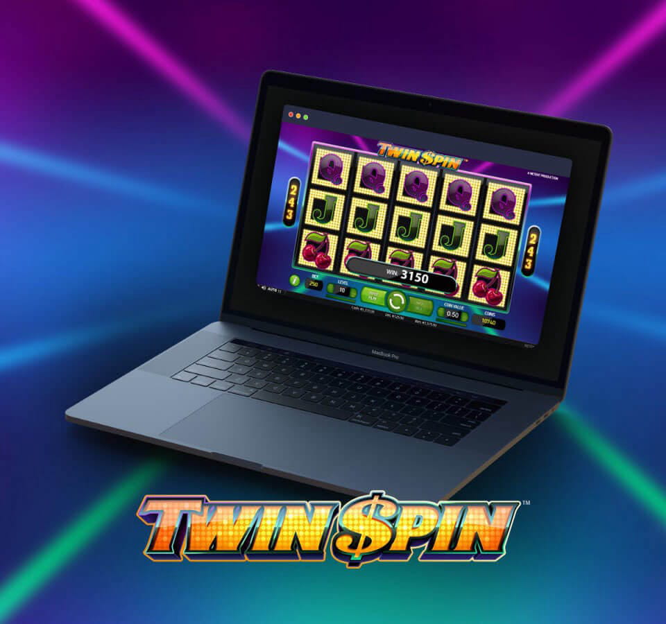 twin spin casino slot game online on a computer or mobile